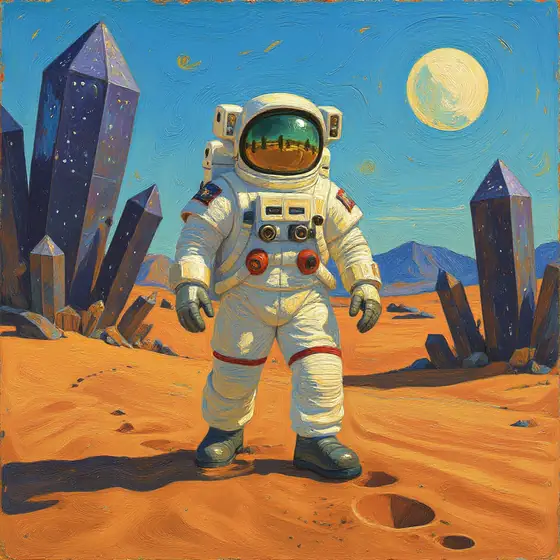 Step three: new oil-painting version ready to compare and download as a PNG