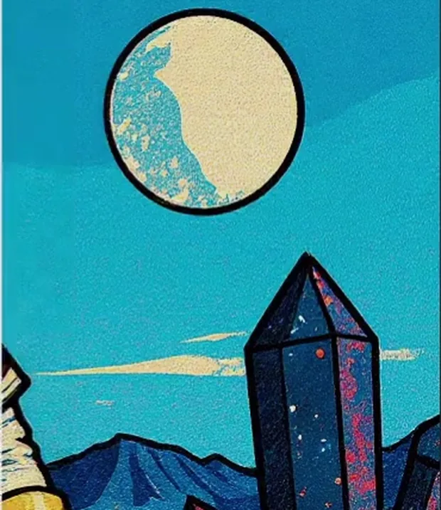 The same crop generated with the Comic Book Style preset, with bold outlines and flat colour