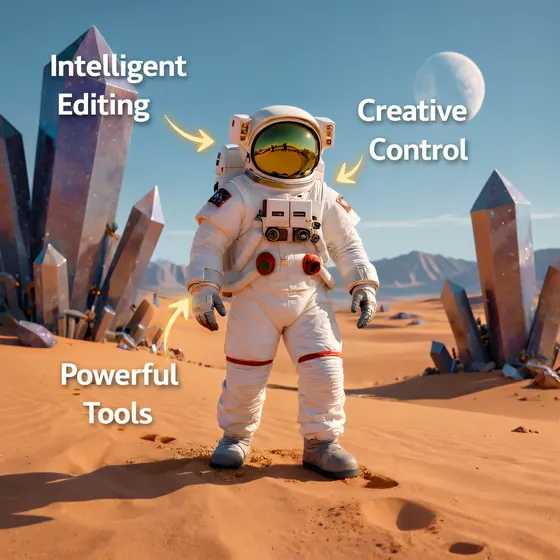 Paso uno: un gráfico con rótulos en inglés cargado en el editor